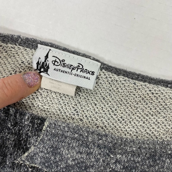 Disney Mickey Distressed Scoop Neck Sweatshirt - Picture 10 of 11